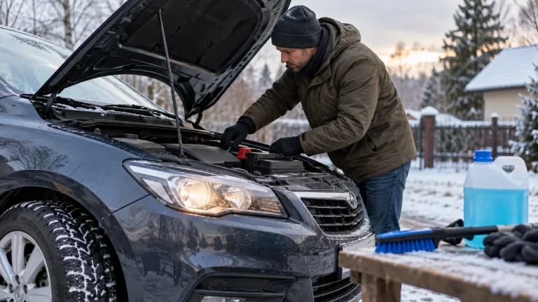 Auto gotowe na zimę w Augustowie – akumulator, płyny i wycieraczki
